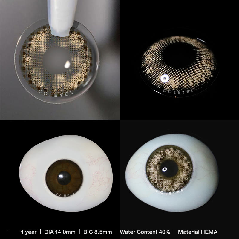 Coleyes Virtual Brown Yearly Prescription Colored Contacts - image 3
