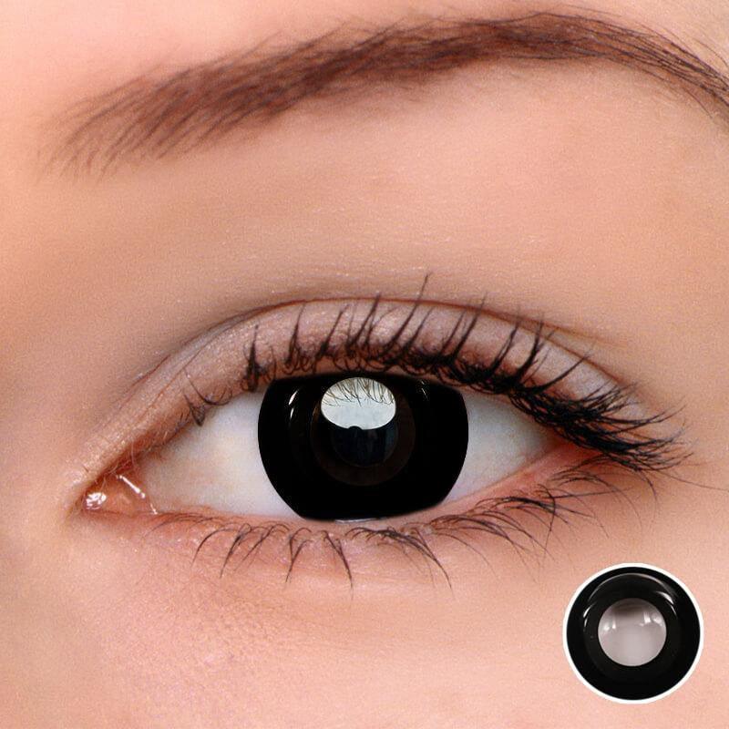 Coleyes Darknight Black Yearly Prescription Colored Contacts - image 3
