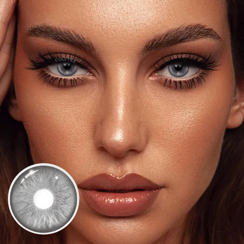 Coleyes Echo Grey Yearly Prescription Colored Contacts - image 4