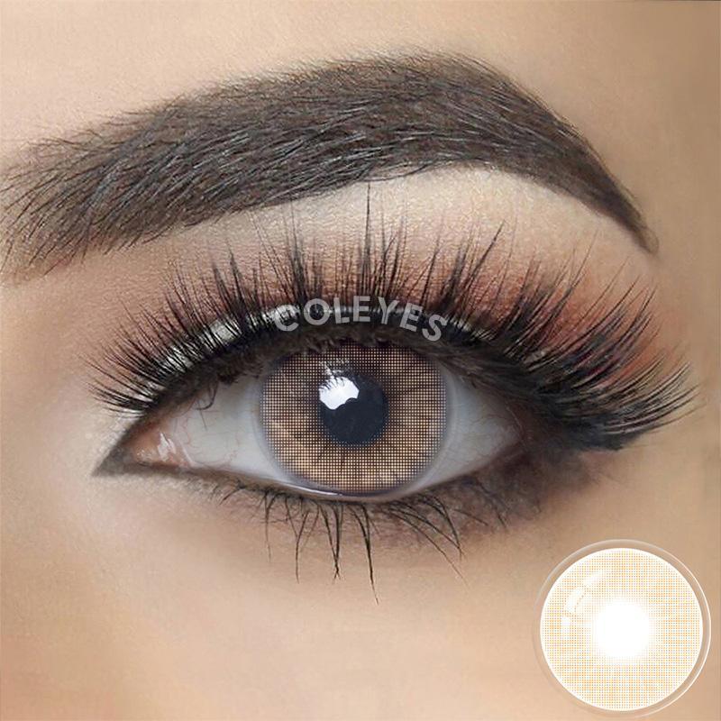 Coleyes Aurora Brown Yearly Prescription Colored Contacts - image 2