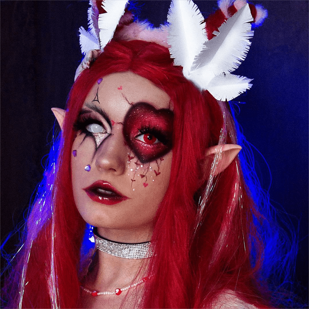 Coleyes Block Red Yearly Cosplay Prescription Colored Contacts - image 4