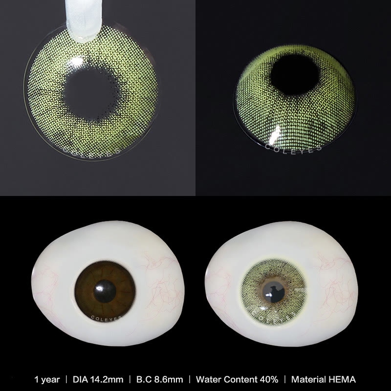 Coleyes Ocean Green Yearly Prescription Colored Contacts - image 4