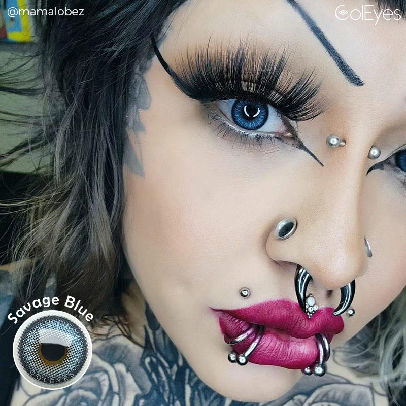 Coleyes Savage Blue Yearly Prescription Colored Contacts - image 4