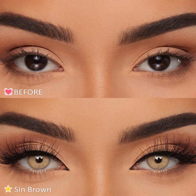 Coleyes Sin Brown Yearly Prescription Colored Contacts - image 11