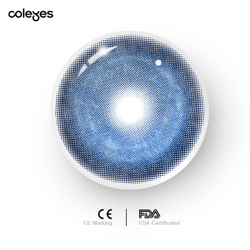 Coleyes Cosmic Brilliant Blue Prescription Cosplay Colored Contacts | 1 Day-10pcs - image 13