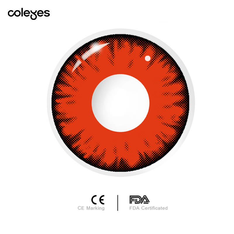 Coleyes Twilight Red Yearly Prescription Cosplay Colored Contacts - image 6
