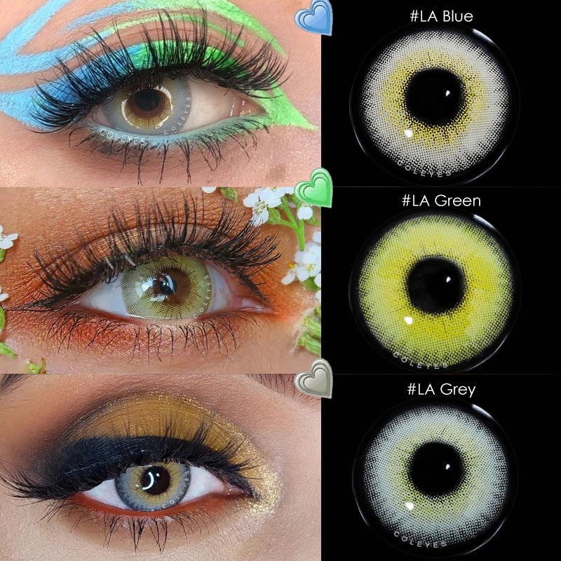 Coleyes LA Grey Yearly Prescription Colored Contacts - image 9