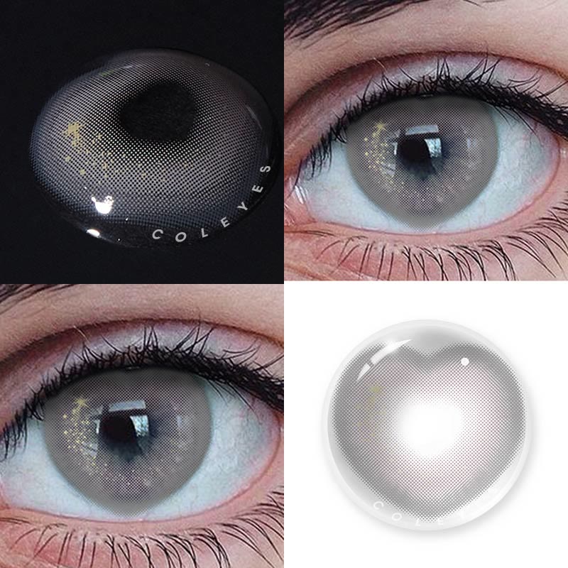 Coleyes Heart LightGrey Yearly Prescription Colored Contacts - image 3