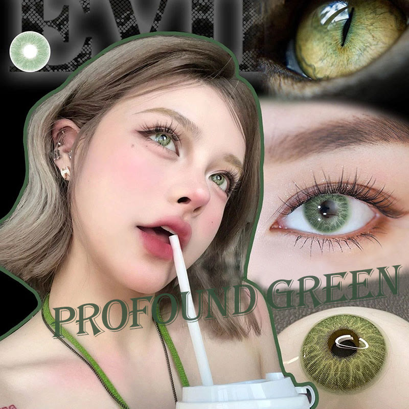Coleyes Profound Green Yearly Prescription Colored Contacts - image 9