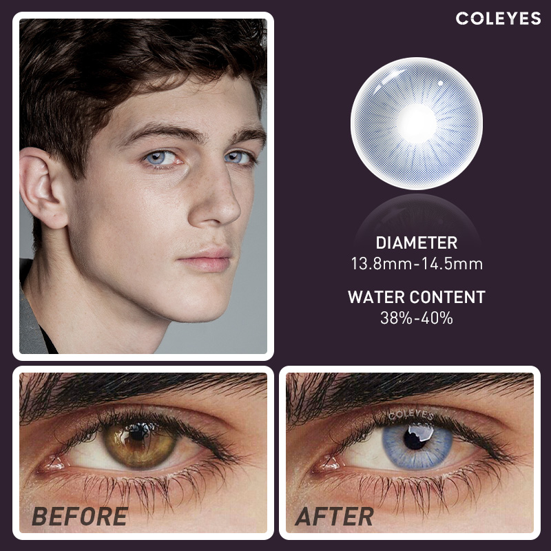 Coleyes Crystal Blue Men Colored Contacts - image 5