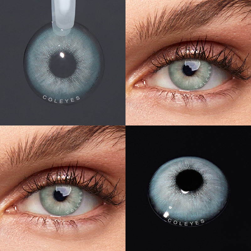 Coleyes Crystal Green Yearly Prescription Colored Contacts - image 1