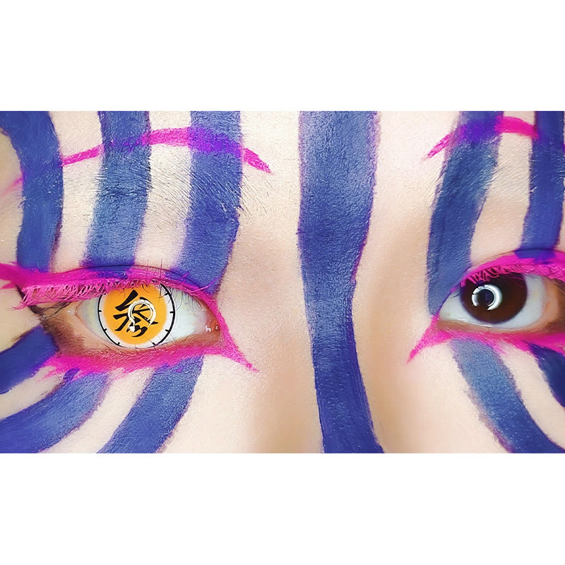 Coleyes Akaza Eye Brown Yearly Cosplay Colored Contacts - image 3