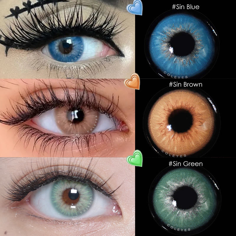 Coleyes Sin Brown Yearly Prescription Colored Contacts - image 10