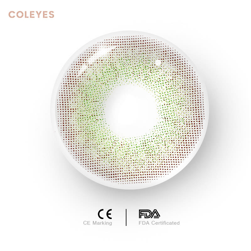 Coleyes Wild Cat Green Yearly Prescription Colored Contacts - image 2
