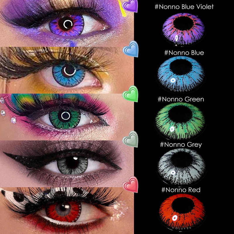 Coleyes Nonno Blue Violet Prescription Yearly Colored Contacts - image 9