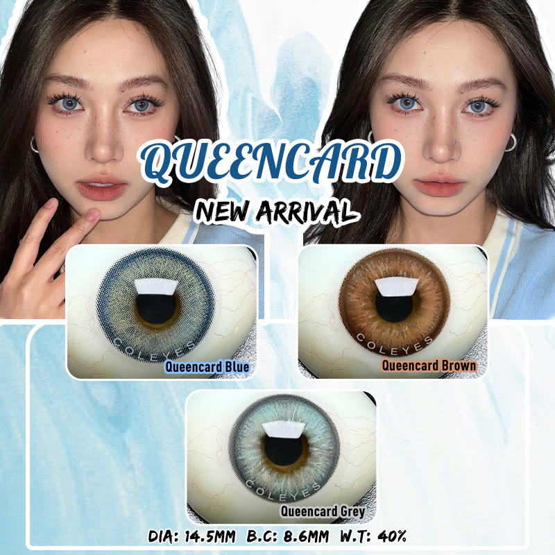Coleyes Queencard Grey Yearly Colored Contacts - image 9