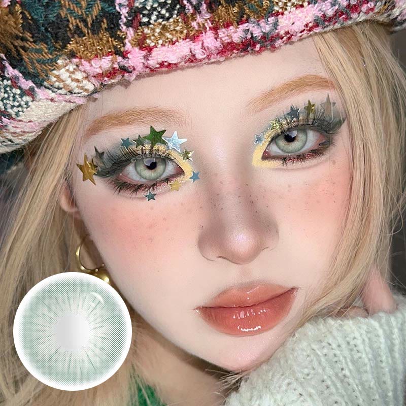 Coleyes Crystal Green Yearly Prescription Colored Contacts - image 3