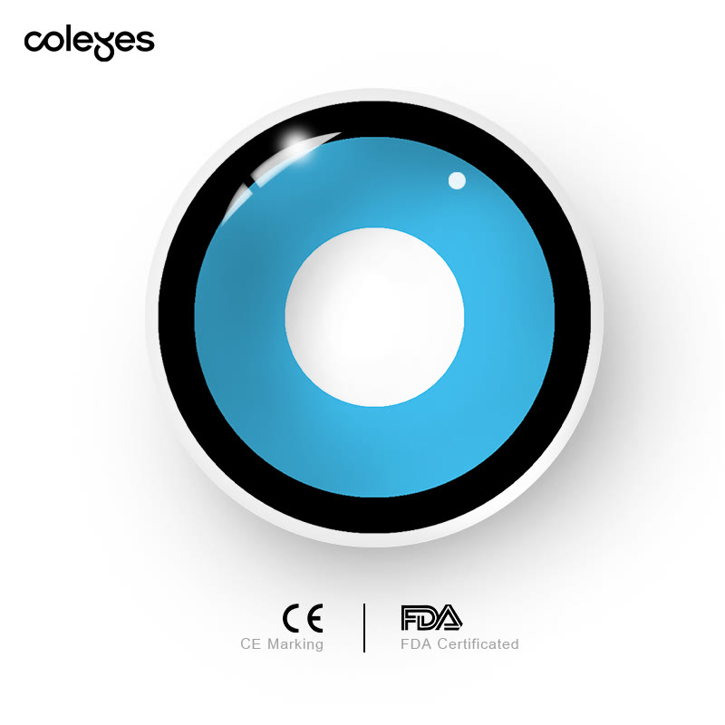 Coleyes Manson Blue Yearly Prescription Cosplay Colored Contacts - image 5