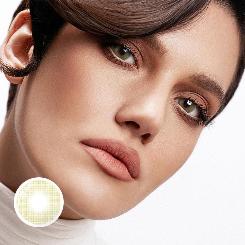 Coleyes Aurora Crystal Green Yearly Prescription Colored Contacts - image 1