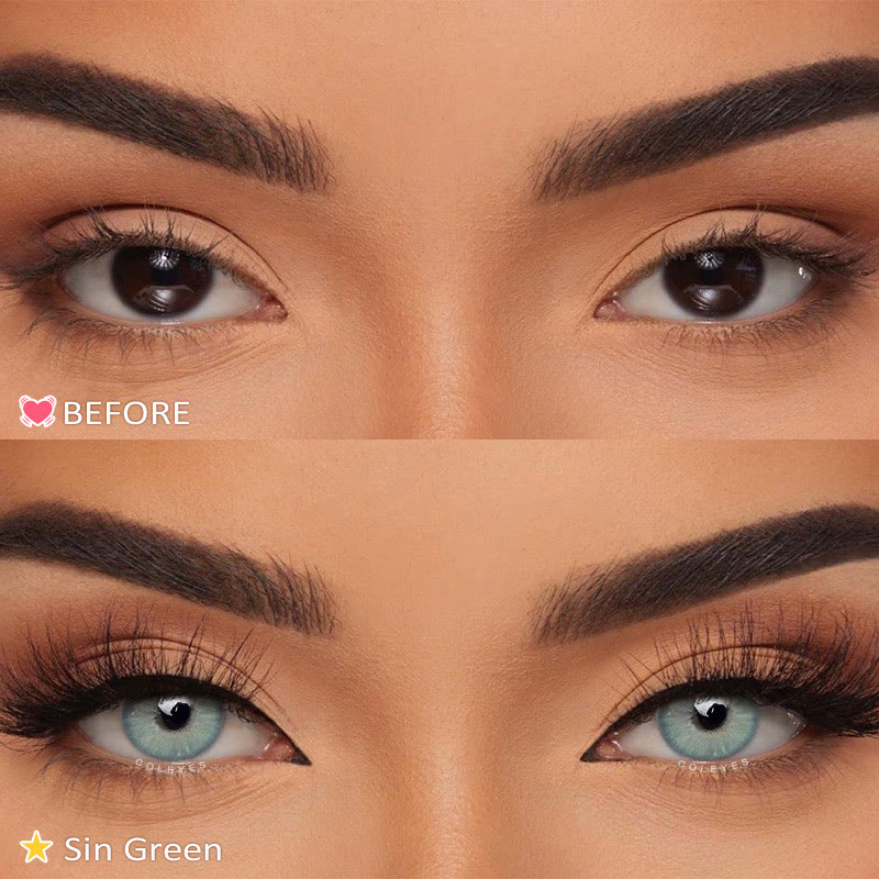 Coleyes Sin Green Yearly Prescription Colored Contacts - image 10