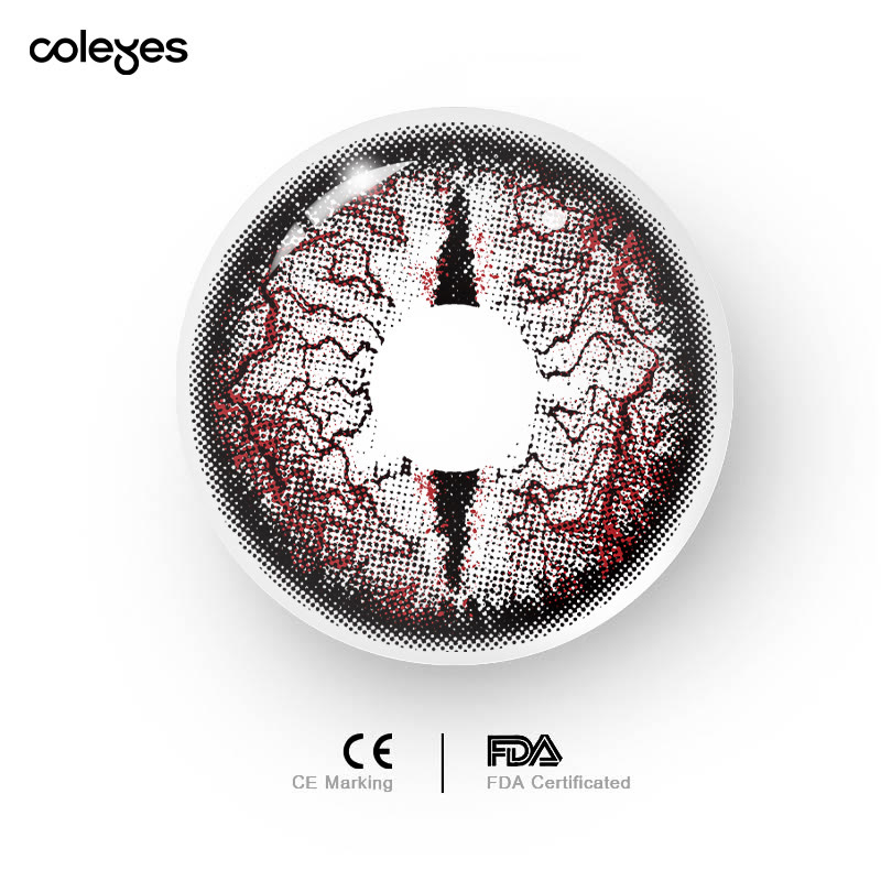 Coleyes Dragon Ember White 1-Day Cosplay Colored Contacts - image 6