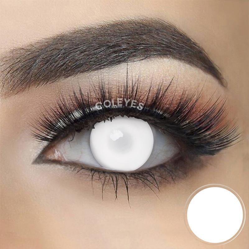 Coleyes Blind Out White Yearly Prescription Colored Contacts - image 2