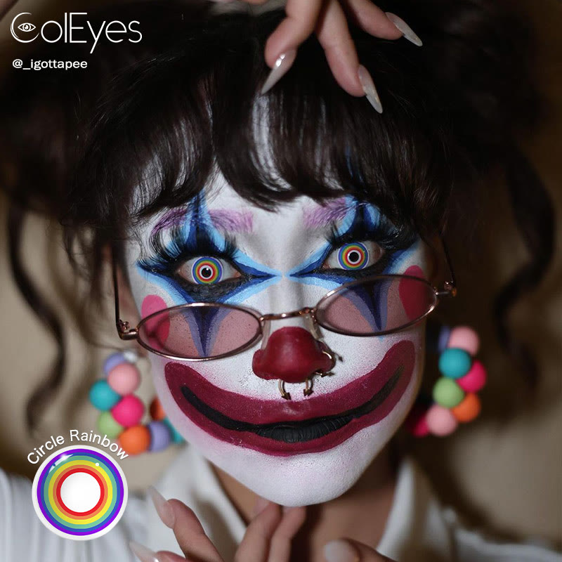 Coleyes Circle Rainbow Yearly Prescription Cosplay Colored Contacts - image 3