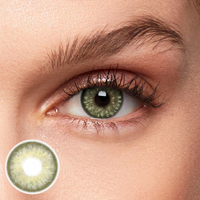 Coleyes Latte Green Yearly Colored Contacts