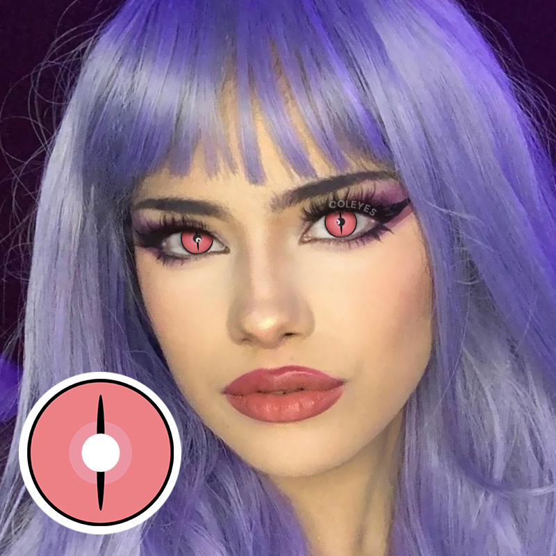 Coleyes Kamado Nezuko Ghost Yearly Prescription Cosplay Colored Contacts - image 3