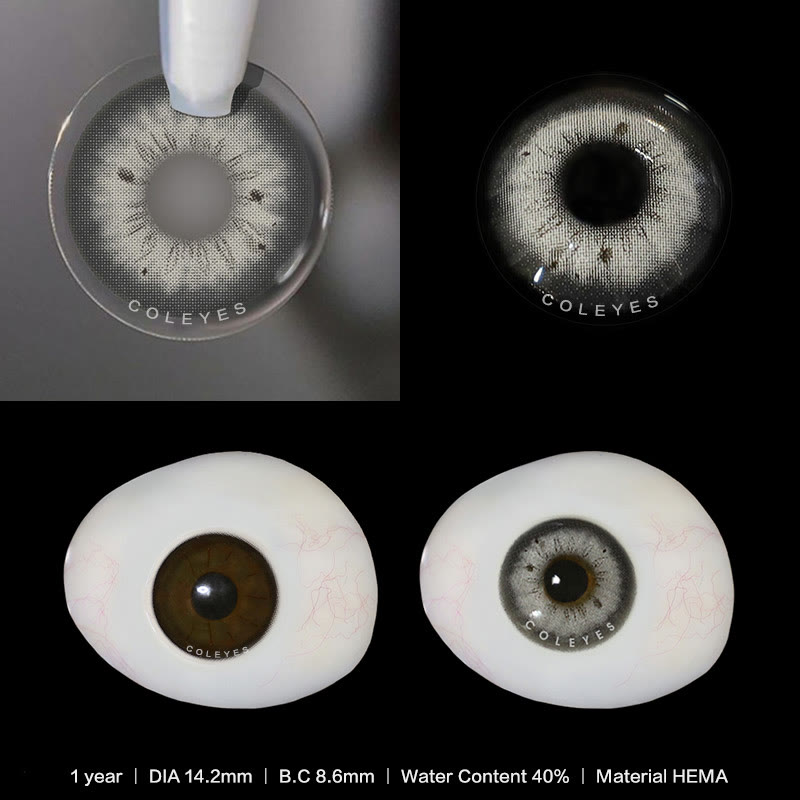 Coleyes Stunna Grey Yearly Prescription Colored Contacts - image 4