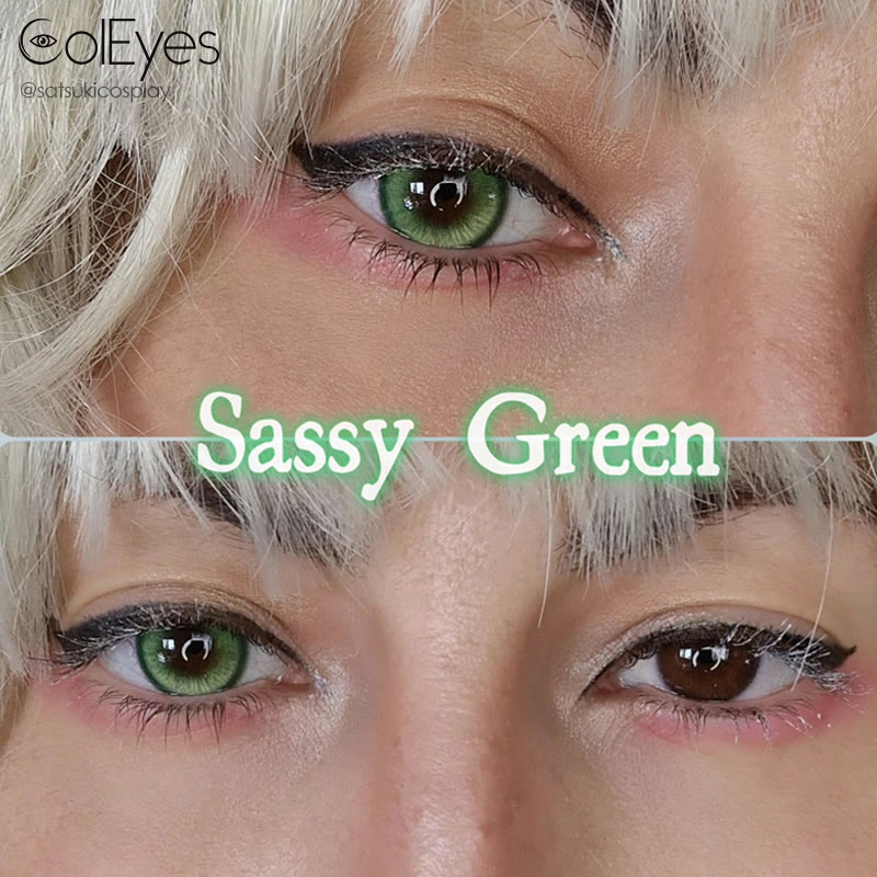 Coleyes Sassy Green Prescription Yearly Cosplay Colored Contacts - image 6