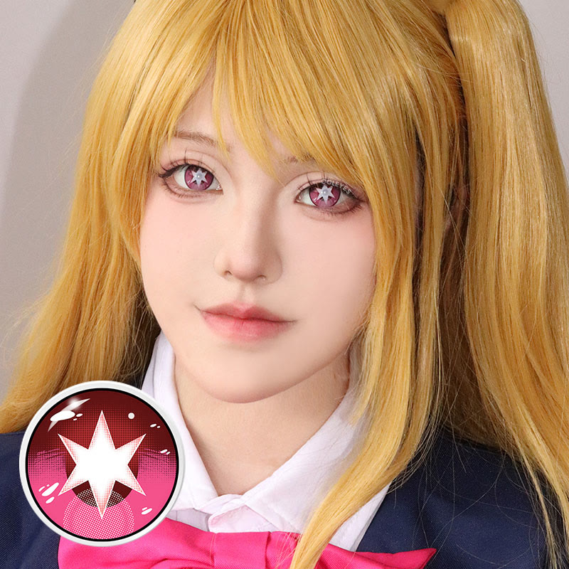 Coleyes Ruby Hoshino Red Yearly Cosplay Colored Contacts - image 5