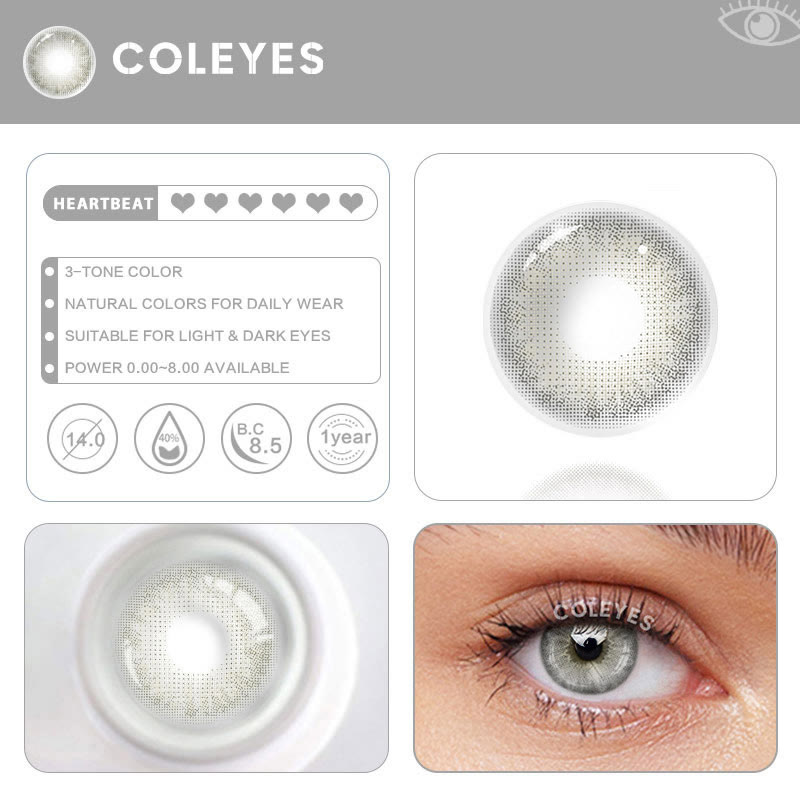 Coleyes Virtual Grey Yearly Prescription Colored Contacts - image 9
