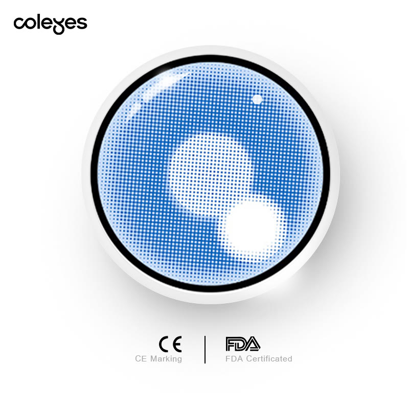 Coleyes Cloud Rim Blue Yearly Cosplay Colored Contacts - image 6