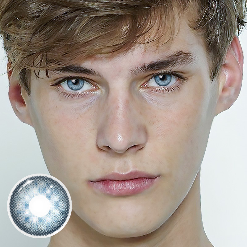 Coleyes Barbie Blue Men Yearly Prescription Colored Contacts - image 8