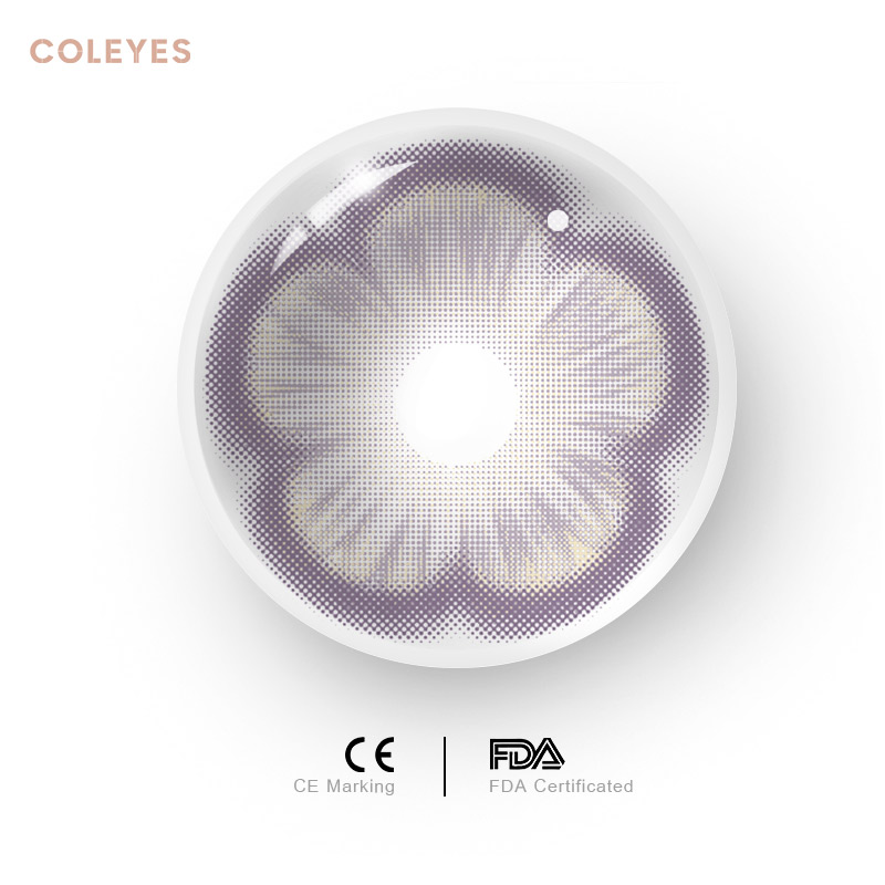 Coleyes Sukura Violet Yearly Prescription Colored Contacts - image 2