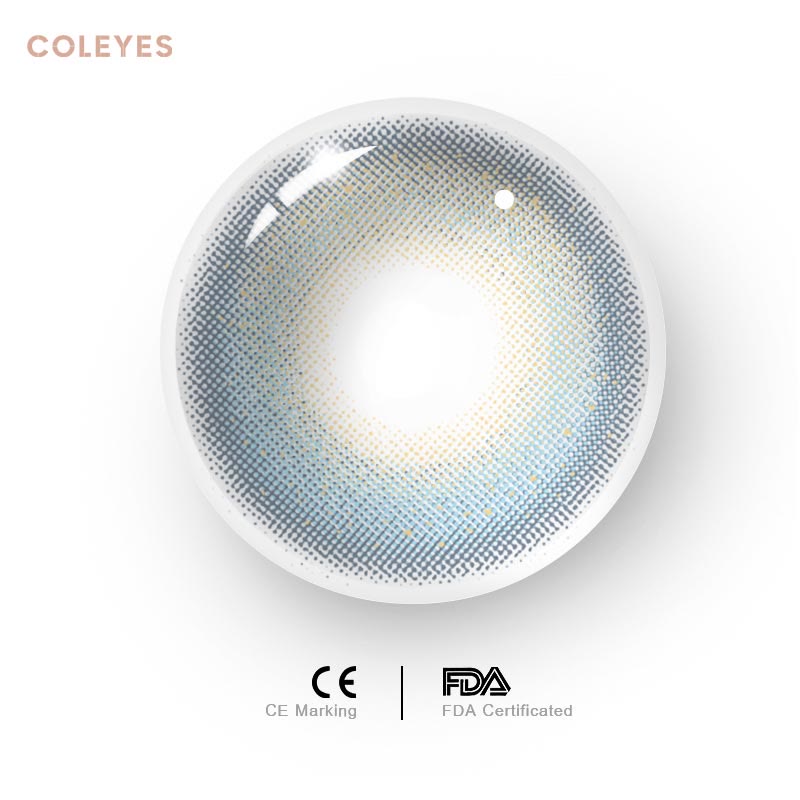 Coleyes Satellite Blue Yearly Prescription Colored Contacts - image 2