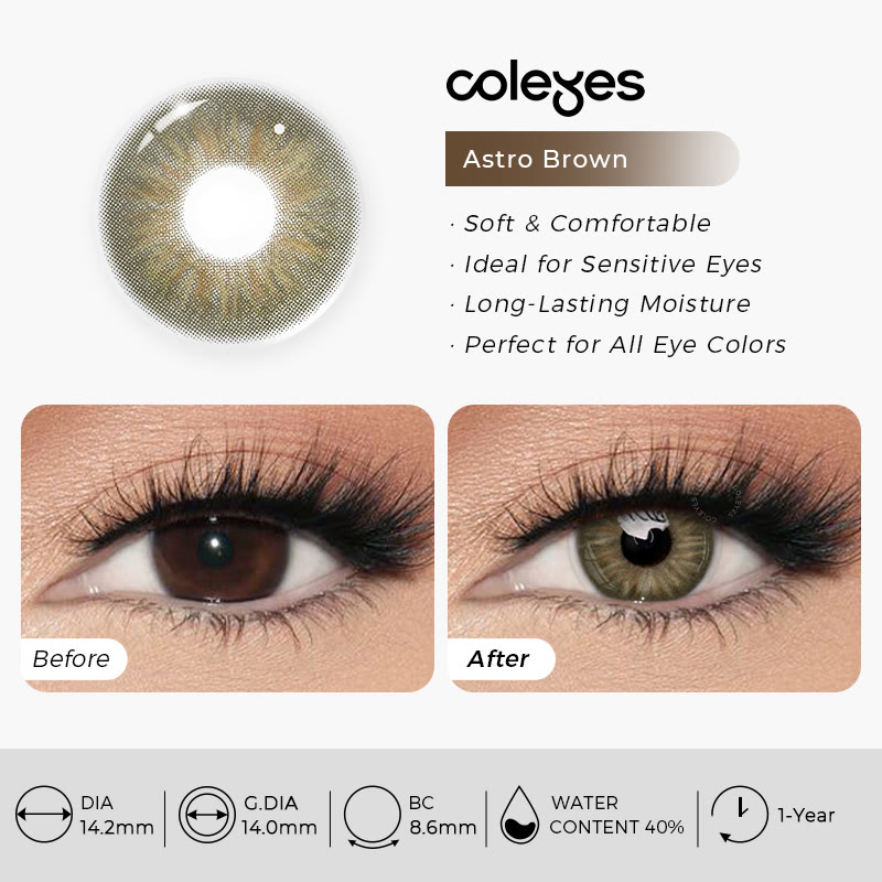 Coleyes Astro Brown Yearly Colored Contacts - image 6