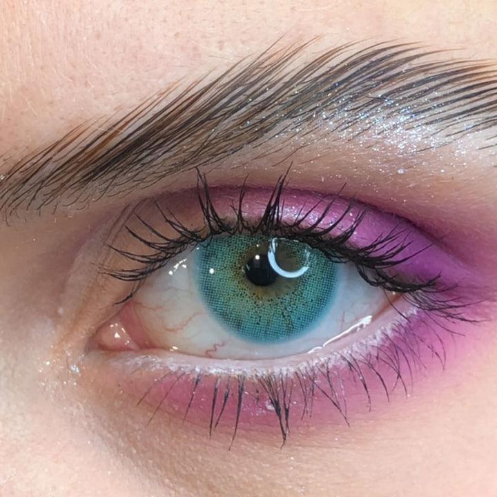 Coleyes Ocean Blue Yearly Prescription Colored Contacts - image 3