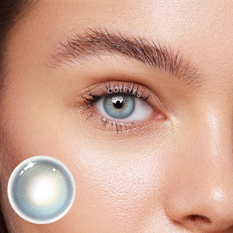 Coleyes Satellite Blue Yearly Prescription Colored Contacts - image 1