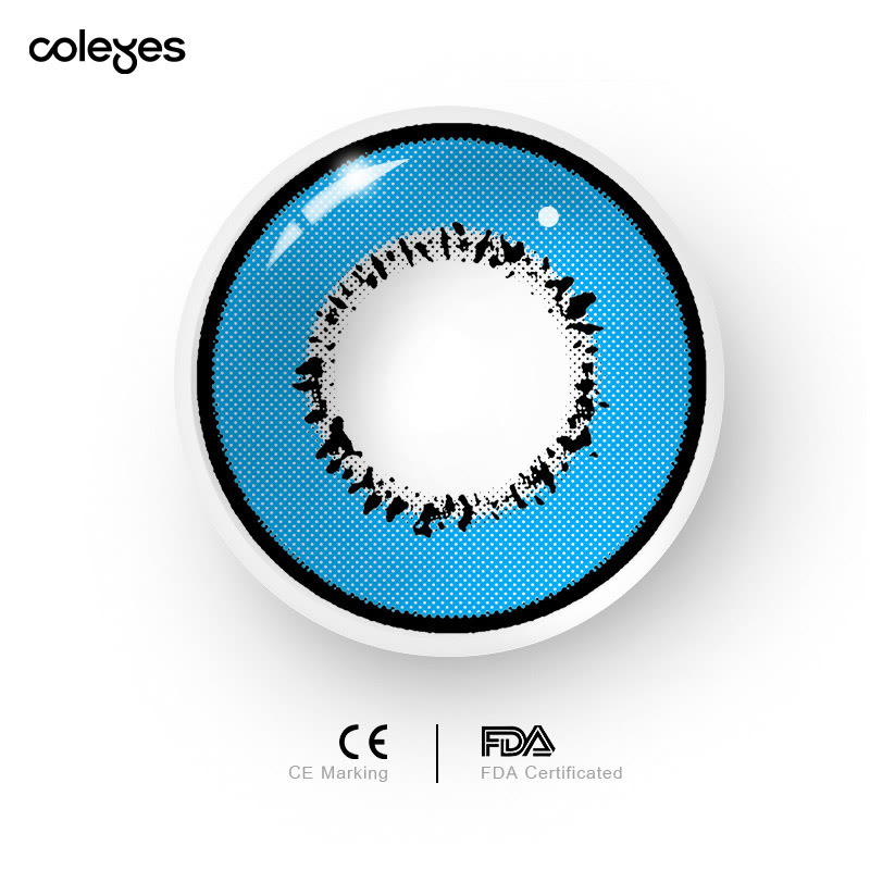 Coleyes Storm Blue Yearly Prescription Cosplay Colored Contacts - image 6