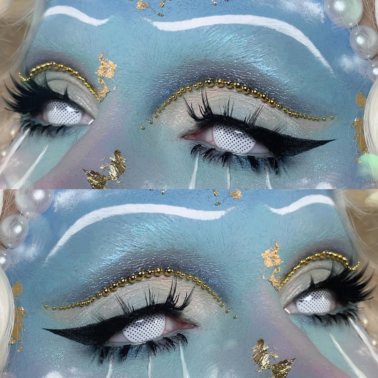 Coleyes Blind Mesh White Yearly Prescription Cosplay Colored Contacts - image 4