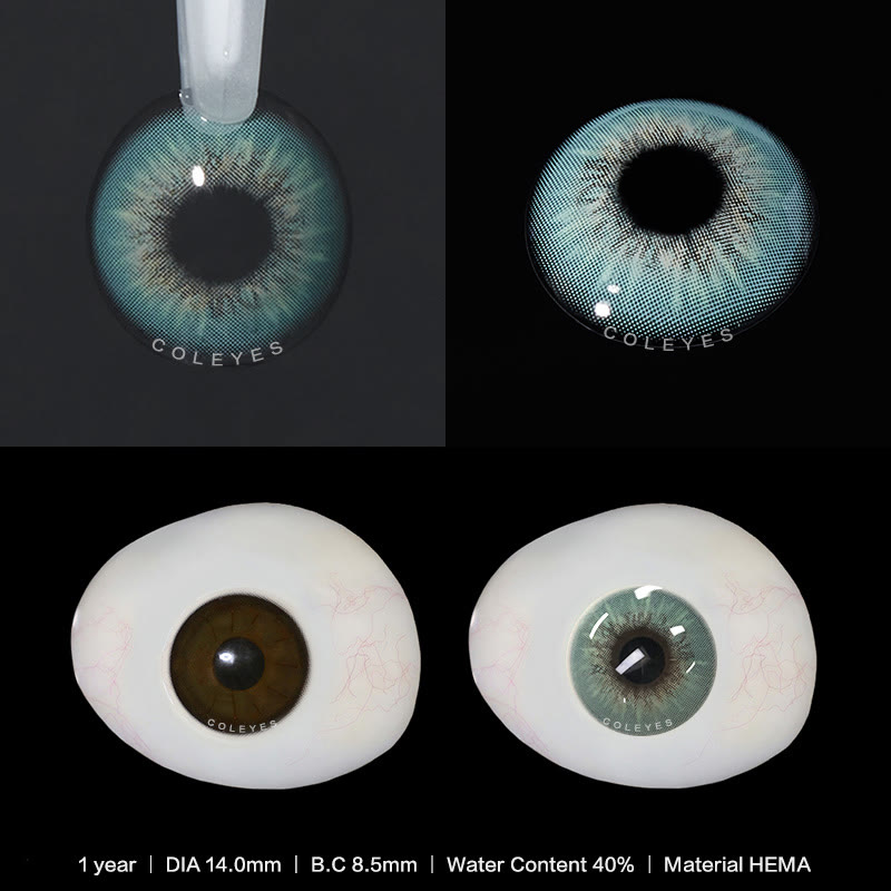 Coleyes Sin Green Yearly Prescription Colored Contacts - image 9