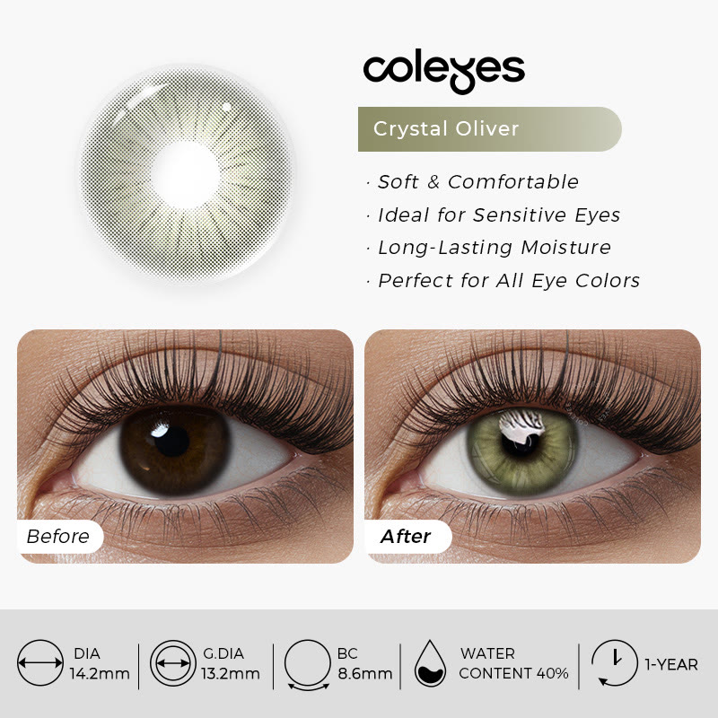 Coleyes Crystal Oliver Yearly Prescription Colored Contacts - image 4