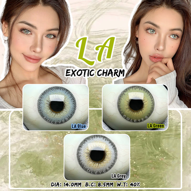 Coleyes LA Blue Yearly Prescription Colored Contacts - image 10