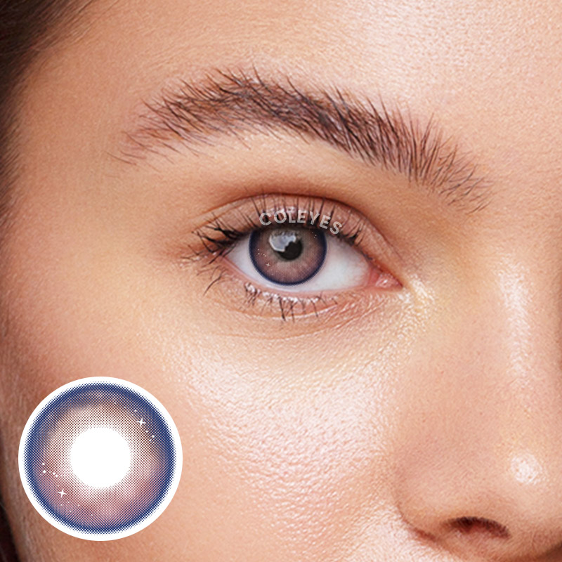 Coleyes Genshin Moon PinkBlue Yearly Prescription Colored Contacts - image 1