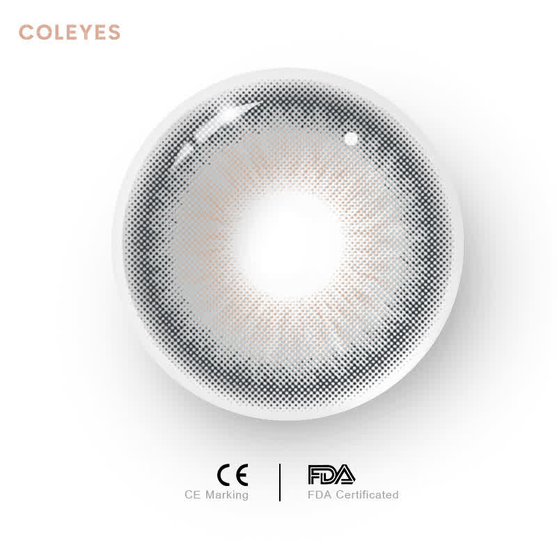 Coleyes Galaxy Grey Yearly Prescription Colored Contacts - image 2