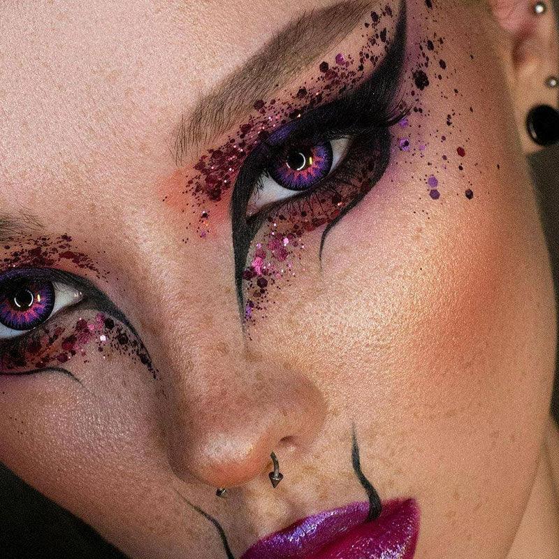 Coleyes Nonno Blue Violet Prescription Yearly Colored Contacts - image 3