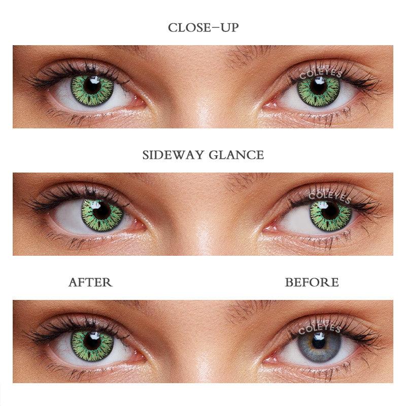 Coleyes Nonno Green Prescription Yearly Cosplay Colored Contacts - image 5