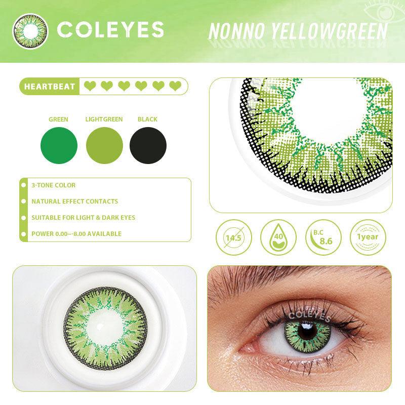 Coleyes Nonno Green Men Yearly Prescription Colored Contacts - image 5